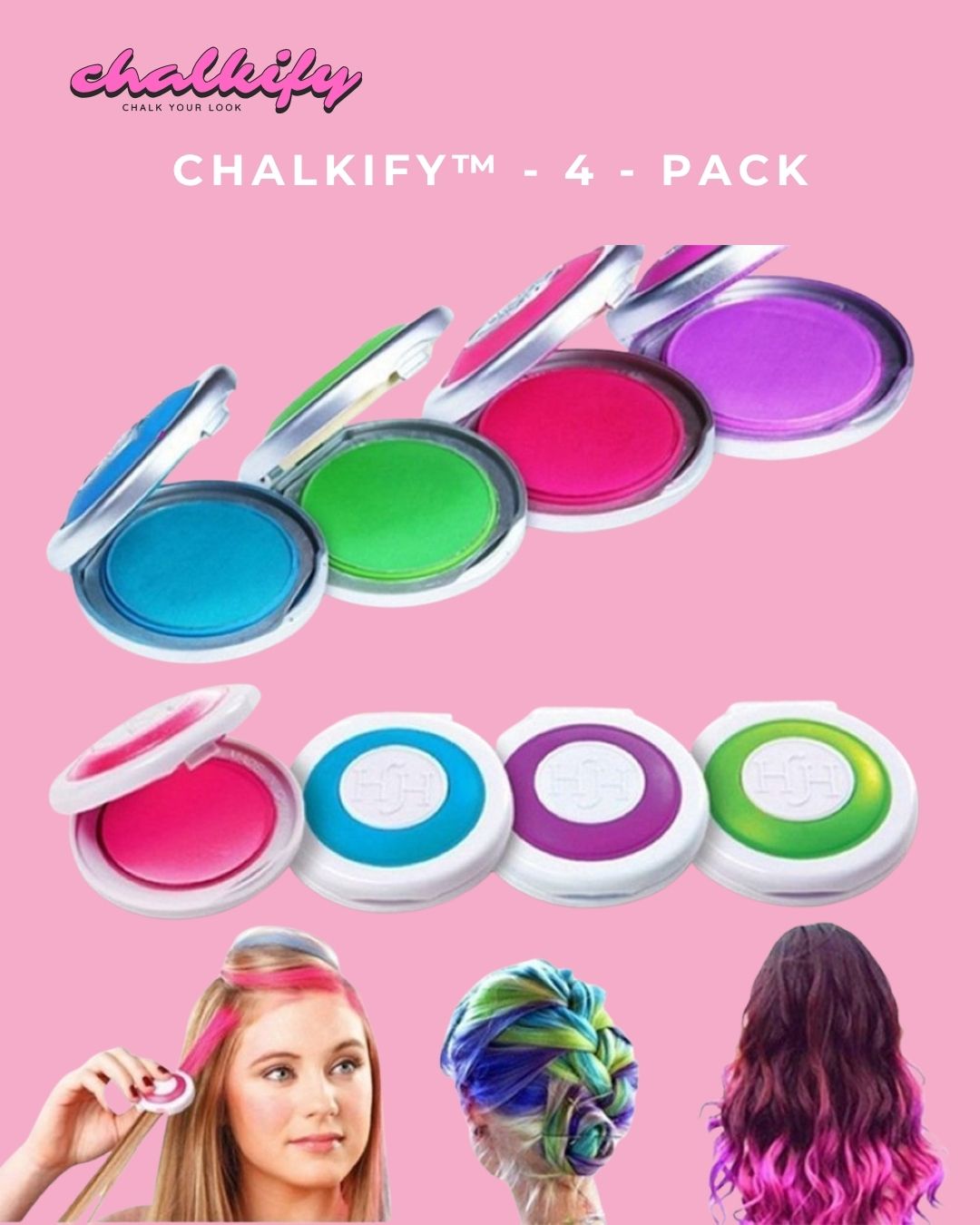 Chalkify™ – Temporär Hårfärg i Set